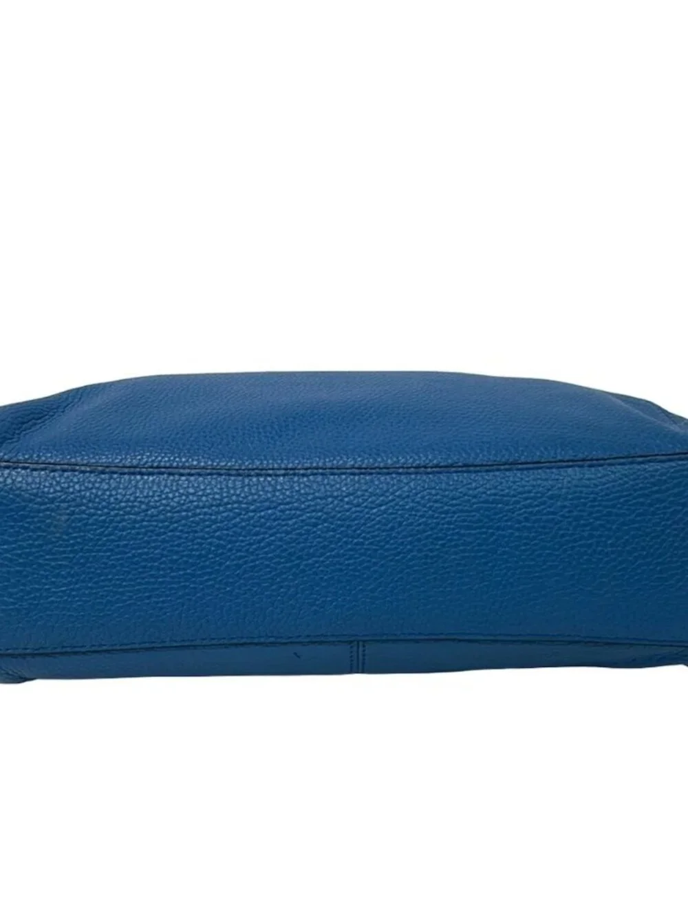 COACH Prairie Satchel Polished Pebbled Leather 58874 Blue Leather Handbag
